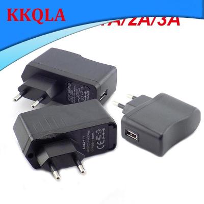 QKKQLA Euro Plug AC 100-240V DC 5V 0.5A 1A 2A 3A Micro USB Wall Charger Power Adapter Supply for LED Light Cell Phone Charging