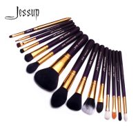 【CW】◕  make up brush Set Purple/Gold brochas maquillaje Synthetic-Hair Foundation Blush Lipsticks 15pcs