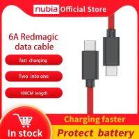 [3C electronic digital]  6A เล่นเกม Nubia RedMagic สีแดงสายข้อมูล9A มายากลสีแดงสาย USB Type-C เป็น USB Type-C 6A Braided Date Cable Nubia 9A Date Cable