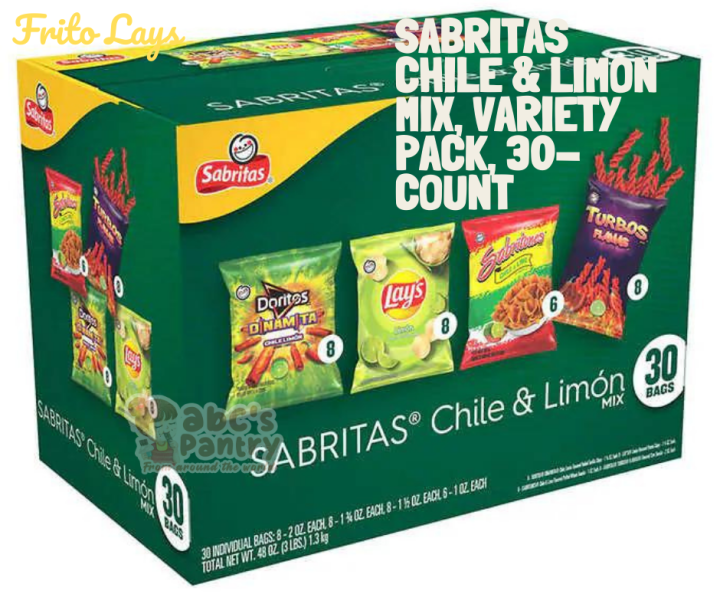 FRITO LAYS US Sabritas Chile & Limon Mix Variety Pack Doritos