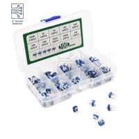 【CW】 100Pcs/Box RM065 Potentiometer Assortment 10 Values Variable Resistors 500R-1M ohm Trimming