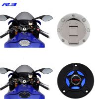 ☂YZF-R3โลโก้อุปกรณ์เสริมรถจักรยานยนต์อลูมิเนียม CNC ฝาปิดถังก๊าซเชื้อเพลิงสำหรับยามาฮ่า YZF R3 YZFR3 YZF-R3 2015-2017