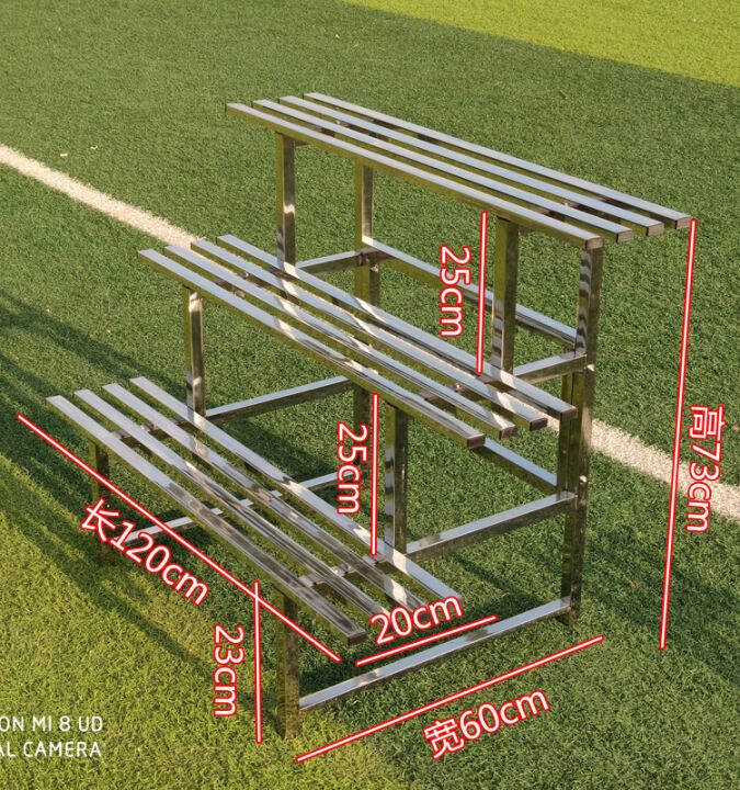 ( Local Stock ) With Wheel Stainless Steel Flower Rack Outdoor