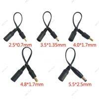 5pcs/lot 5.5x2.1mm DC Female Power Jack to DC Male Plug Cable 5.5*2.5mm 3.5x1.35mm 4.0*1.7mm Extension Connector Power Cord WB15TH