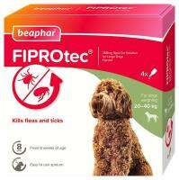 Beaphar Fiprotec Large Dog ยาหยดกำจัดเห็บหมัด สุนัขพันธุ์ใหญ่ (1กล่อง มี 4 หลอด)