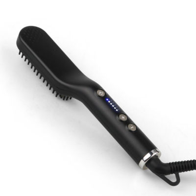 Electric Hair Brushes Anti-scald Straightener Ioned Men and Women Beard Hot Comb Styling Tools Ceramic Roller 360 Rotatable