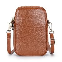 Vertical Bag Head Layer Cowhide Ladies Shoulder Bag Korean Messenger Small Bag