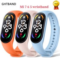 xinpan strap For latest xiaomi mi band 7 6 5 Silicone Bracelet Strap For xiaomi band Mi5 Mi6 Mi7 Silicone sport wristband for Mi7 band