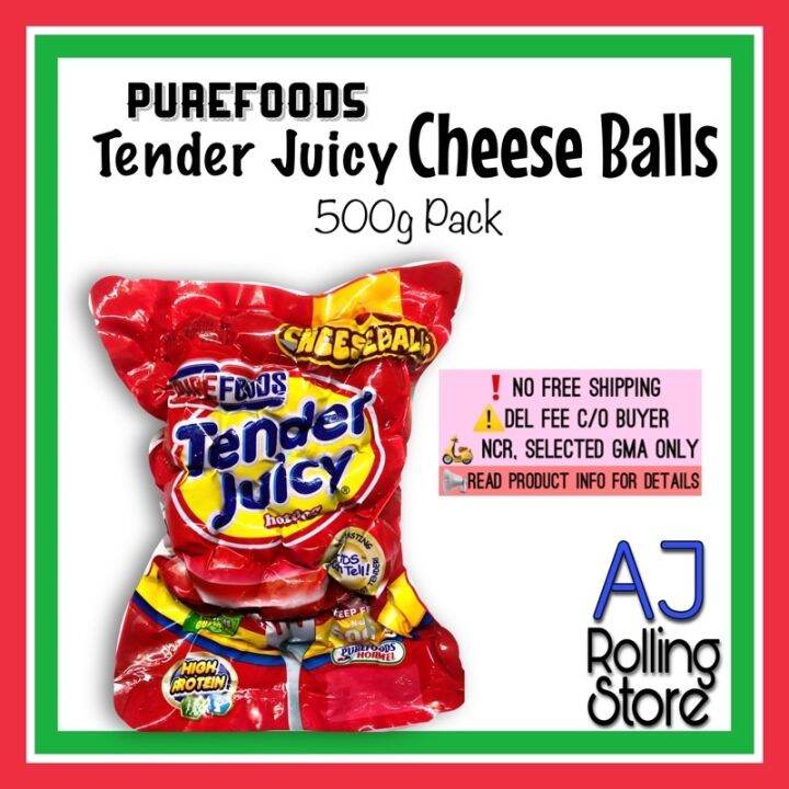 Purefoods Tender Juicy Cheeseballs 500g Pack Lazada PH