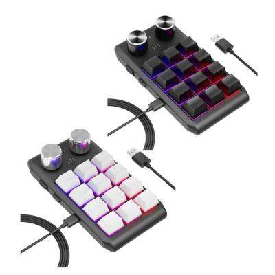 Handed Mechanical Keyboard DIY Shortcut Multifunctional Portable PC Game Keypad Ergonomic Keyboard with Buttons USB Mini Keyboard Game Equipment for Game School Lab easy to use