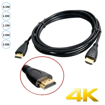 Kabel HDTV pria KE pria colokan berlapis emas 0.5M/M 1.4 V 1080p 3D untuk HDTV XBOX PS3 1M 1.5m 3m