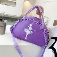 Children Ballet Dance Lace Handbag High Quality Waterproof Inclined Shoulder Bags Multi Color Embroidered Girl Princess Bag