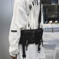 Tactical Chest Bag กระเป๋าคาดหน้าอกสไตล์ฮิปฮอป Men Rig Bag กันน้ำ กระเป๋าสะพายข้าง Hip Hop Street Wear Sling Shoulder Bag