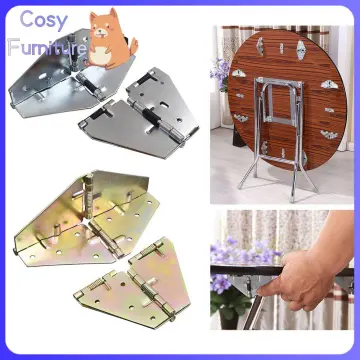 Multi-function 2pcs 180 Degree Dining Table Flap Hinge Hidden Foldable  Folding Flip Hinges Desk Furniture Hardware Accessories