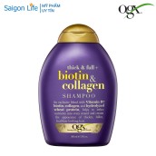 Dầu Gội Dưỡng Dày Tóc OGX Thick & Full + Biotin & Collagen Shampoo 385ml - Tím