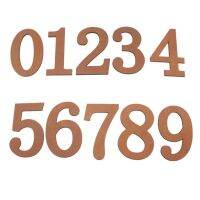 10Pcs Plywood Wooden Number 0 to 9 Decorative Sign Board for DIY Craft-