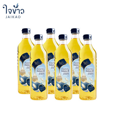 น้ำมันรำข้าวหอมมะลิ ใจข้าว 1L x6 ขวด Jaikao Jasmine Rice Bran Oil