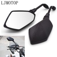 ☈VIEWB กระจกมองหลังกีฬาแข่งมอเตอร์ไซค์ Spion Motor 10มม. สำหรับ Honda Hornet 250 CB 599 600 Cb400 NC700X NC700S CB919