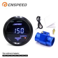 CNSPEED 2 52MM Car Digital Blue Led Water Temperature Gauge 40-150 Celsius With Water Temp Joint Pipe Sensor Adapter 1/8NPT