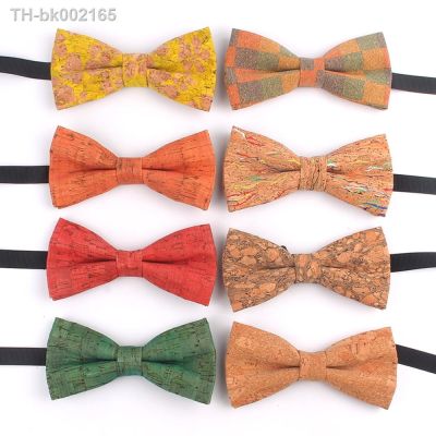 ❇ Fashion Wood Bow Ties For Men Novelty Male Bark Grain Bowtie For Wedding Party Man Neck Wear Accessories Gifts Men Bow Tie