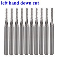 10 ชิ้น 3.175x1.5x8.5mm มือซ้ายลงตัดฟันข้าวโพด Bit PCB Mill Cutter End Mill