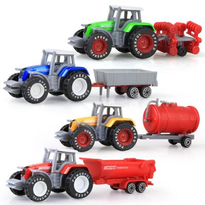 Alloy Engineering Car Model Tractor Toy Vehicles Farmer Vehicle Belt Boy Toy Car Model Gift for Children Kids Toys Model Car