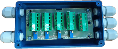 กล่องรวมสัญญาณ loadcell ใช้กับโหลดเซลล์ 1-4 ตัว หัวอ่านน้ำหนัก จอแสดงผล 1 ตัว Weight signal , Summing box Load-cell  ราคาประหยัด