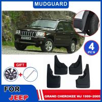 JHTJHNDTGFJHND Mudflaps Fender สำหรับ Jeep Grand Cherokee WJ 1999 ~ 2005 2000 Mudguards Mud Flap Styline Splash Guards รถล้ออุปกรณ์เสริม