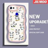 JIUMOO เคส V20เคสสำหรับ Honor โปร V30การ์ตูนแพนด้าน่ารักดีไซน์ใหม่คอลเลอร์ขอบคลื่นเคสมือถือกันกระแทกแบบใสนิ่มที่สร้างสรรค์เคสโปร่งใสลายกล้องถ่ายรูปฝาครอบป้องกันซิลิกาเจล