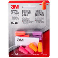 3M โฟมอุดหูลดเสียงรบกวน 32 เดซิเบล  Foam Ear Plug (โฟมอุดหูคละสี 4 คู่)