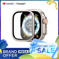 SPIGEN ฟิล์มกระจกสำหรับ Apple Watch Ultra [Glas.tR Slim Pro] Metal Frame Streamlines Protection / ฟิล์มกันรอย Apple Watch Ultra / ฟิล์มกันรอย Apple Watch 49mm