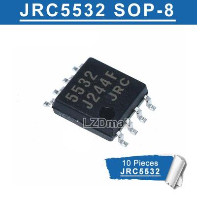 10ชิ้น DMP-8 NJM5532M JRC 5532 JRC5532 SOP-8 NJM5532M-D SOP8 SMD การปฏิบัติงานแบบคู่ชิพเครื่องขยายเสียง IC ใหม่ดั้งเดิม