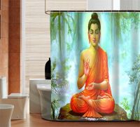 Fashion Buddha custom Shower Curtain high quality Bathroom decor Bath Curtains