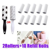 Lint Roller With Refills Sticky Remover Pet Dog Hair Clothes Sofa Dust Cleaning Remover Replaceable Roll Brush Cleaning Accessor