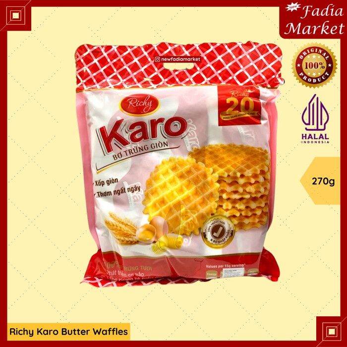 Richy Karo Crispy Butter Waffle Snack 270g | Lazada Indonesia