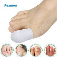 ☈♂ Pexmen 2Pcs/Pair Soft Gel Big Toe Caps Covers Prevention for Corns Blisters and Ingrown Toenails Foot Pain Relief Protector