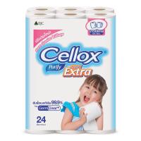 พร้อมส่งด่วน! เซลล็อกซ์ พิวริฟาย เอ็กซ์ตร้า บิ๊กโรล กระดาษชำระ x 24 ม้วน Cellox Purify Toilet Tissue Extra Big Roll x 24 Rolls อุปกรณ์ภายในบ้านราคาถูก เก็บเงินปลายทางได้