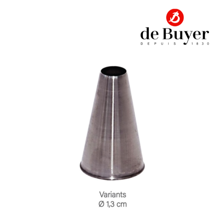 de-buyer-2111-stainless-steel-plain-nozzle-หัวบีบเค้ก