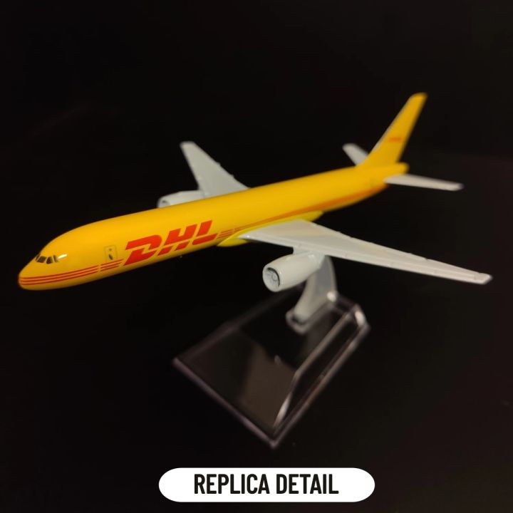 scale-1-400-metal-aircraft-replica-dhl-boeing-757-airplane-diecast-model-plane-aeroplane-home-office-miniature-toys-for-children