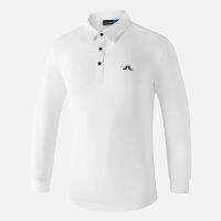 J.LINDEBERG Mens Golf Sports Long-Sleeved T-Shirt Autumn Winter Breathable POLO Shirt Jersey 2201642