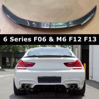 For BMW 6 Series F06 M6 F12 F13 Carbon Fiber Rear Trunk Spoiler Tail Wing 640i 640d 650i 2011 - 2017 Car Styling Rear Wings