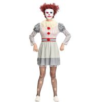 Halloween Movie Back Soul Clown Costume COS Masquerade Ball Female Adult Clown Clothes Suit Costumes toy