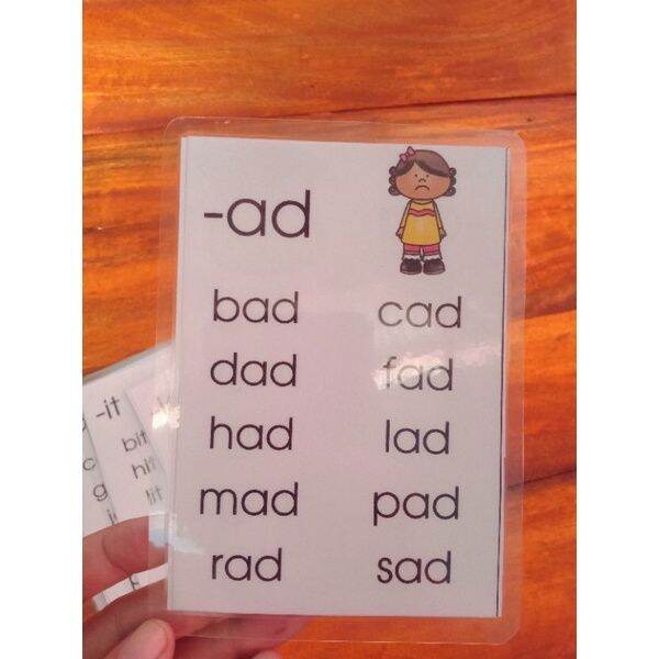 LAMINATED READING FLASH CARDS FOR KIDS/PRESCHOOLER/STUDENTS | Lazada PH