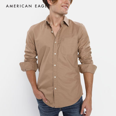 American Eagle Stretch Piece Dye Oxford Shirt เสื้อเชิ้ต ผู้ชาย อ็อกฟอร์ด (NMSH 015-2232-273)
