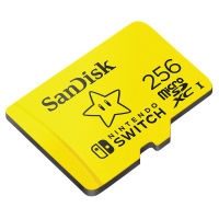 SanDisk and Nintendo Cobranded microSDXC, SQXAO, 256GB, U3, C10, UHS-1, 100MB/s R, 90MB/s W, 3x5 ME6-000981