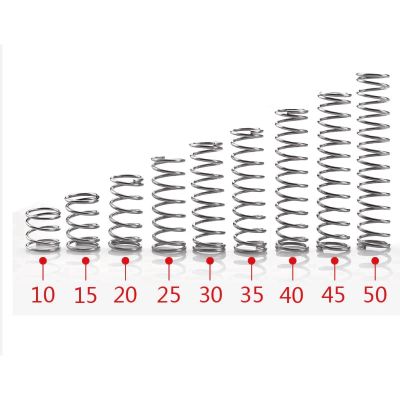 10pcs Wire Diameter 0.8mm Stainless Steel Micro Small Compression Spring OD 5mm/6mm/7mm/8mm/9mm/10mm/11mm/12mm/Length 10-50mm
