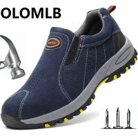 new Steel toe safety boots Non-slip Anti-stab ankle Wilderness Survival safty Anti-smashing steel mid-plate safety shoe