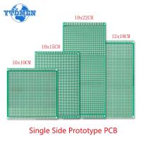 1ชิ้น PCB โปรโตบอร์ด10X10 10X15 10X22 12X18cm บอร์ดต้นแบบด้านเดียวแบบพิมพ์ลายสากลแผ่นไฟเบอร์กลาสแผงวงจร DIY