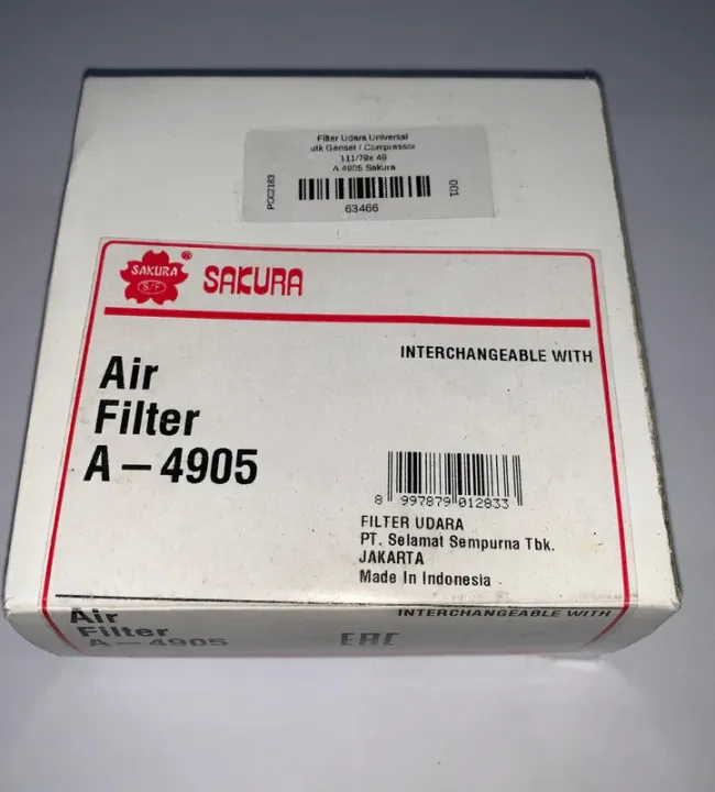 Filter Udara Universal A 4905 / 111/79x 49 utk Genset / Compressor