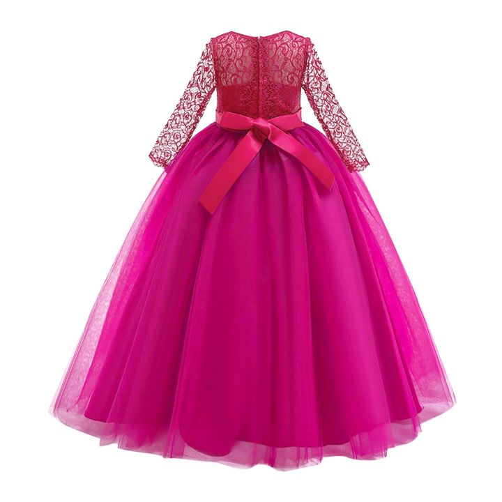 child-girls-dress-for-new-year-lace-bowknot-princess-wedding-flower-girls-performance-formal-tutu-dress-2022